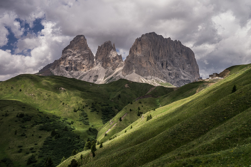 Bergwelt in den Dolomiten in Südtirol