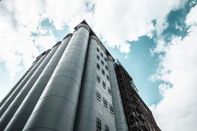 alte Silos am Duisburger Hafen