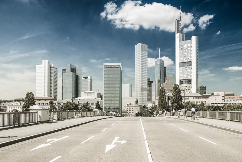 Die Skyline von Frankfurt am Main