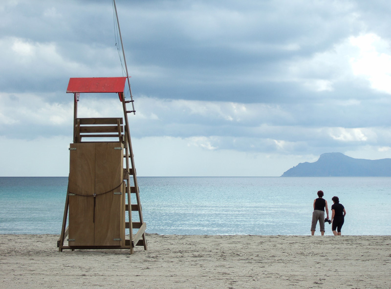 Am Strand in Acludia