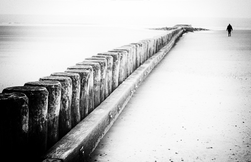 einsam, lonely, Person, Strand