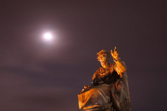 Bad Brückenau, König Ludwig I. und der Mond