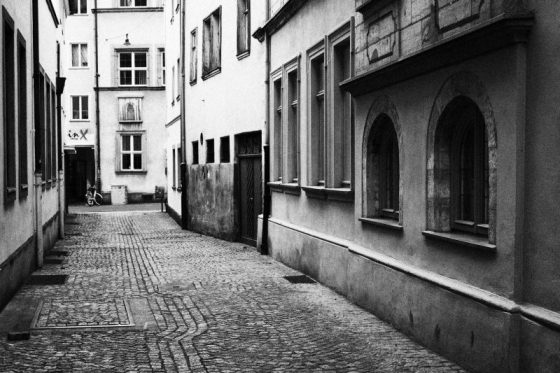 Bamberg, Gasse in der historischen Altstadt