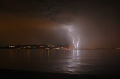 vor dem Donner, Blitzfoto