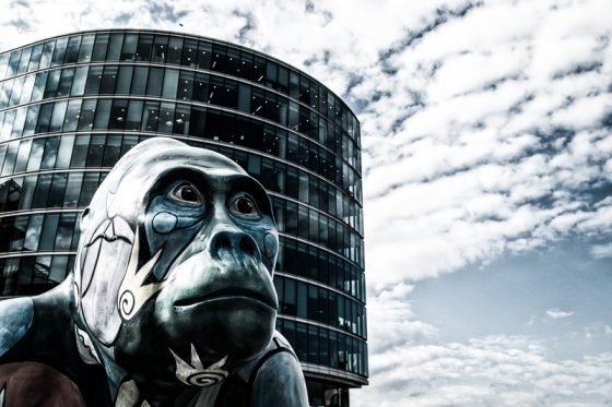 Gorilla in der Stadt