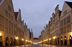 Morgens um sieben ist die Welt noch in Ordnung… Prinzipalmarkt, Schloss, Münster