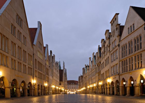 Morgens um sieben ist die Welt noch in Ordnung… Prinzipalmarkt, Schloss, Münster