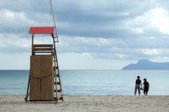 Personen am Strand / Alcudia